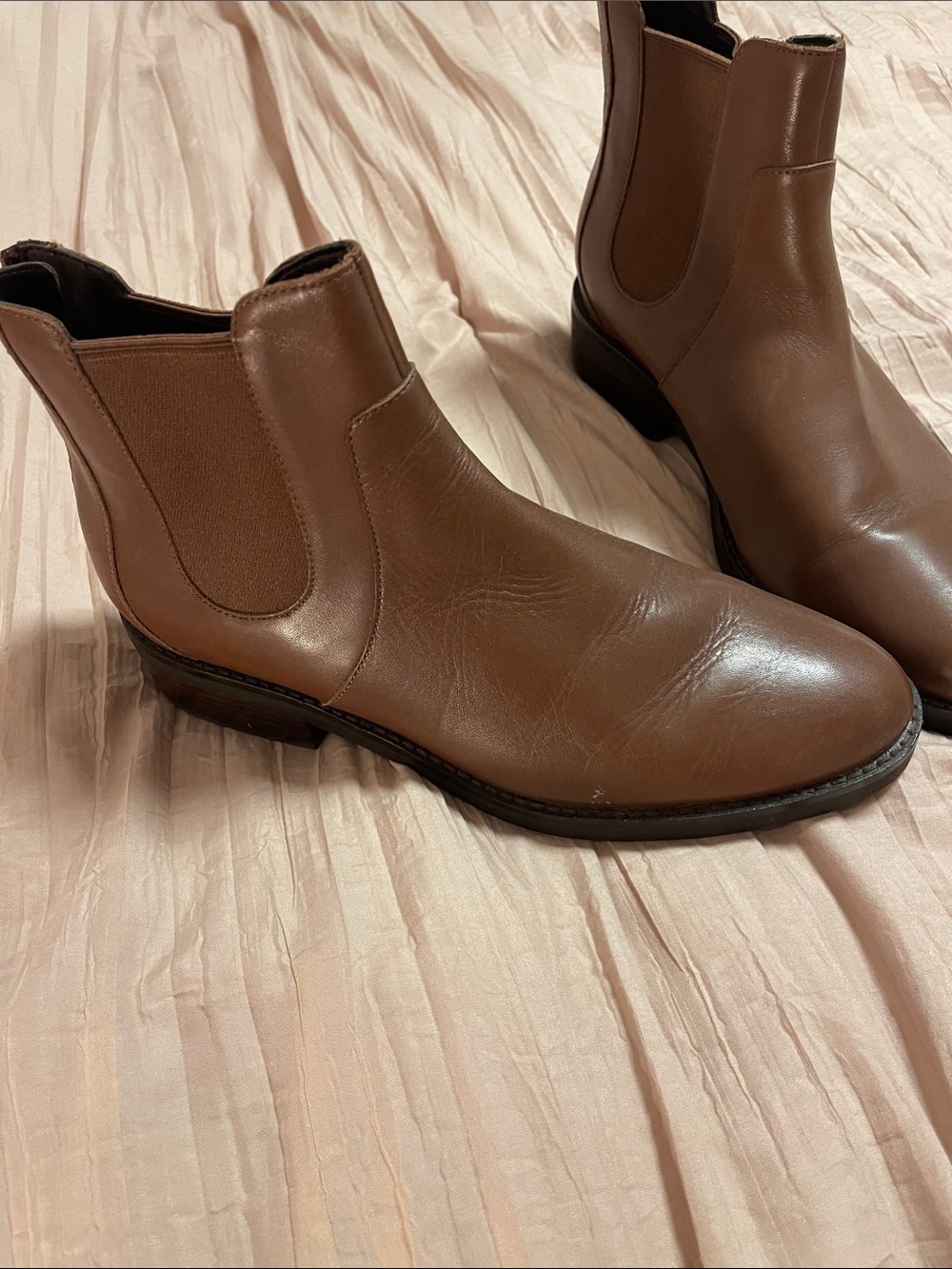 Cole Haan Men's Brown Leather Chukka Chelsea Boots